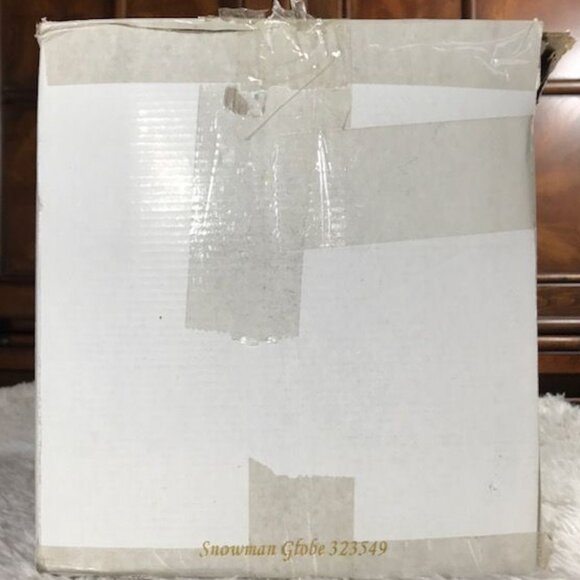 Sorelle Blown Glass Lighted Snowman Snowflake Globe Ornament - Picture 9 of 13